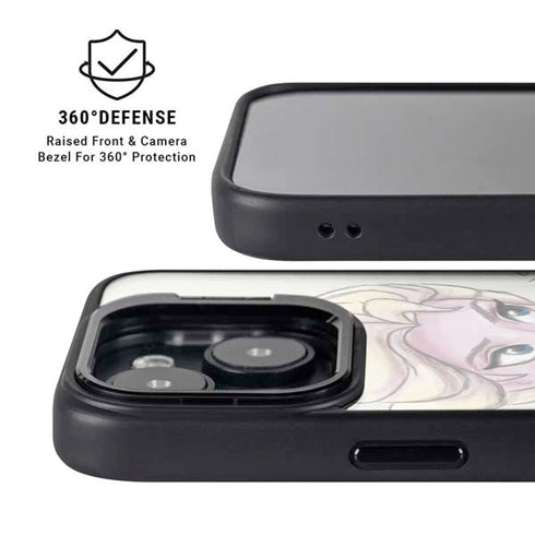 Disney Frozen Elsa Snowflakes Art iPhone 15 Kickstand Case